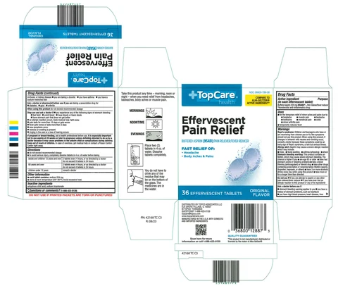 TopCare Effervescent Pain Relief packaging