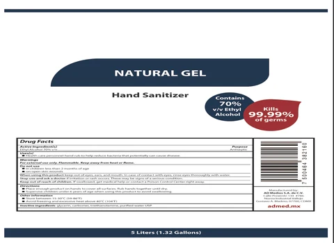 natural gel 포장