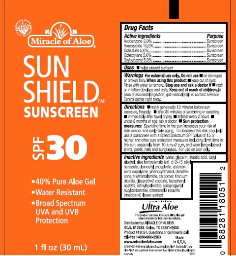 SUN SHIELD SUNSCREENSPF 30 포장