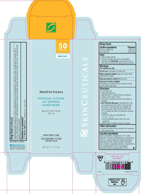 SkinCeuticals Physical Fusion UV Defense Broad Spectrum SPF 50 Sunscreen packaging