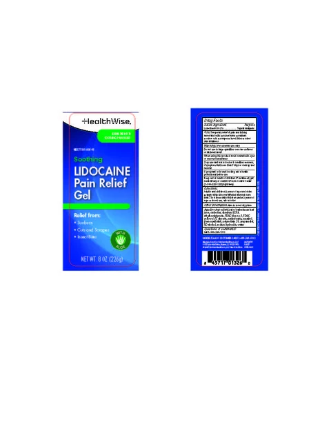 HealthWise Soothing Lidocaine Pain Relief packaging