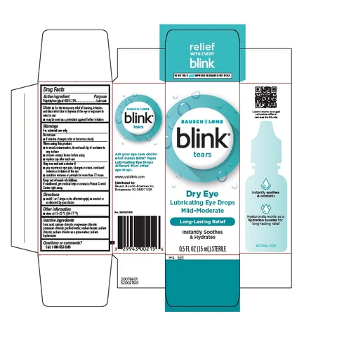 blink tears 포장
