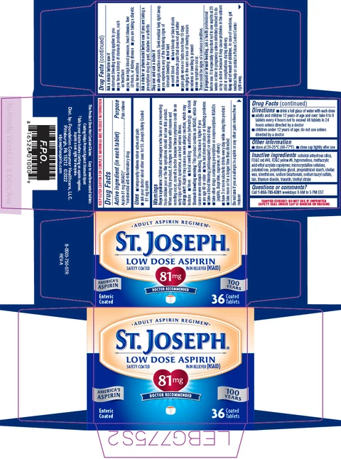 St. Joseph Low Dose Aspirin packaging