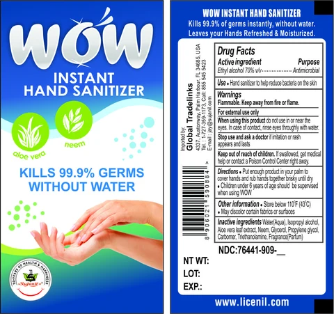 Sujanils WOW Instant Hand Sanitiser 포장