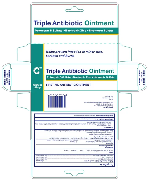 Triple Antibiotic packaging
