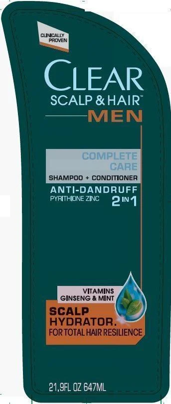 ClearMen 2 in 1 Complete Care AntiDandruff 포장