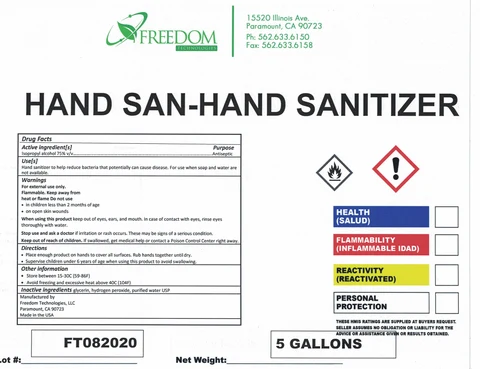 Hand Sanitizer 포장