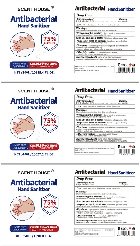 Antibacterial Hand Sanitizer 포장