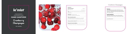 Cranberry Champagne Hand Sanitizer 포장