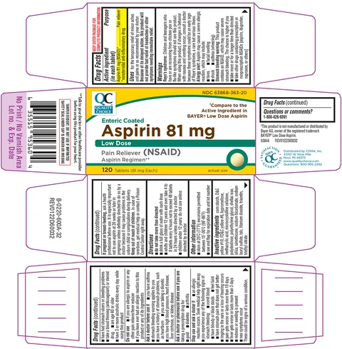 AspirinEnteric Coated 포장