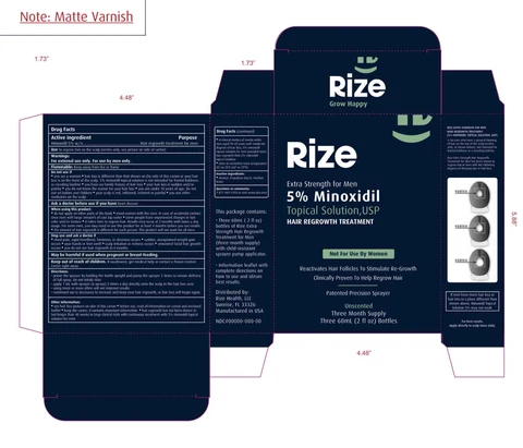 RIZE Hair Regrowth Treatment for Men 5% 포장