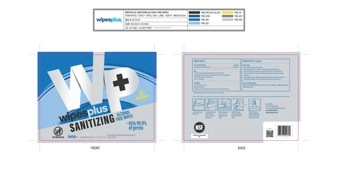 WIPESPLUS HAND SANITIZING ALCOHOL FREE WIPES 포장