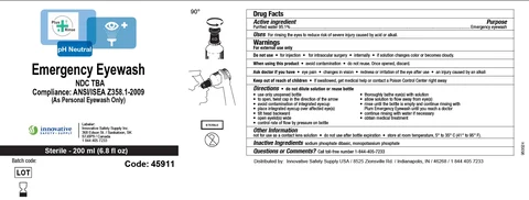 pH Neutral Emergency Eyewash 포장