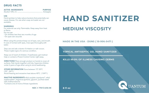 Quantum Medium Viscosity Gel Hand Sanitizer 포장