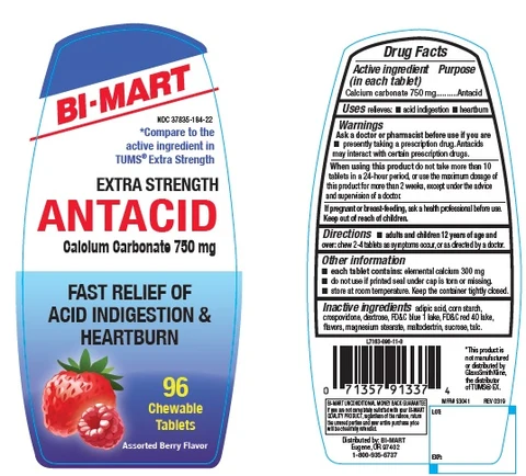 Bi-Mart Extra Strength Antacid Assorted Berry 포장