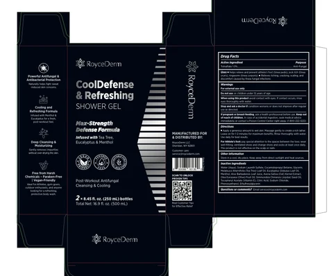RoyceDerm CoolDefense Refreshing Shower Gel 포장