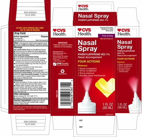 CVS Health Four Actions Nasal Decongestant packaging