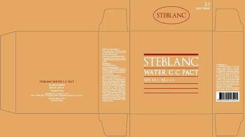 STEBLANC WATER CC PACT21 Light Beige 포장