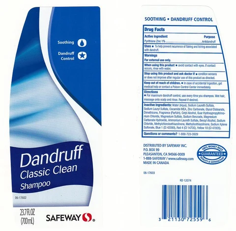 SAFEWAYDANDRUFF CLASSIC CLEAN 포장