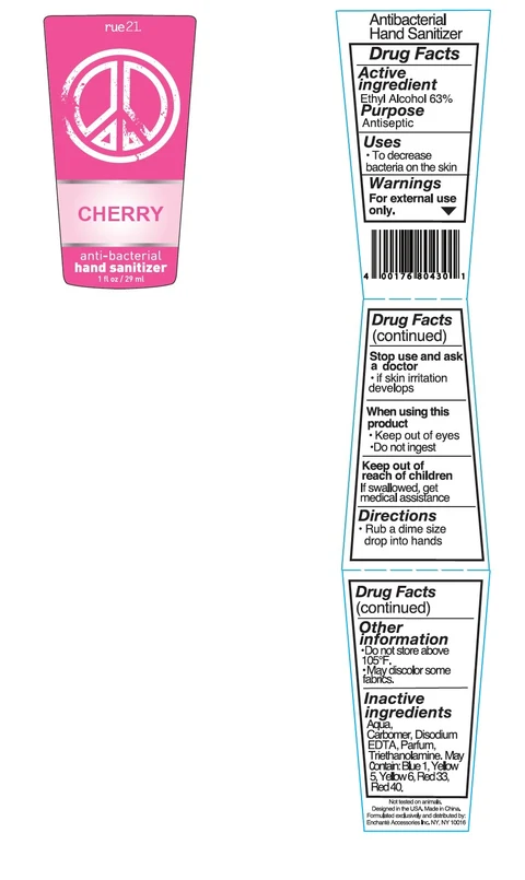 RUE21 Cherry Antibacterial Hand Sanitizer 포장