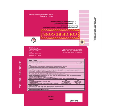 COUGH BE GONE packaging