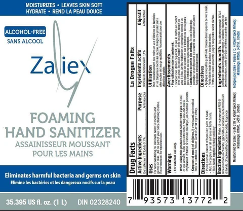 Zaliex Alcohol-Free Foaming Hand Sanitizer 포장