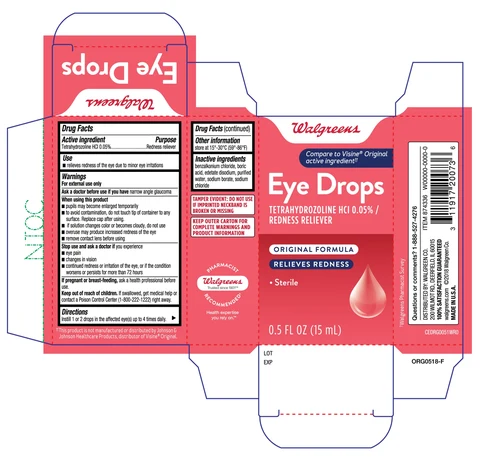Walgreens Eye Drops Original 15mL and twin pack packaging
