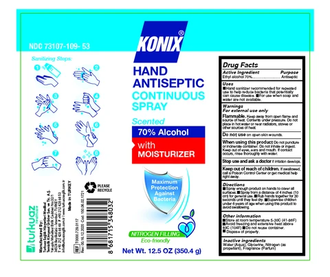 Konix Hand Antiseptic Spray