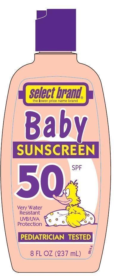 Select Brand Baby Sunscreen 포장