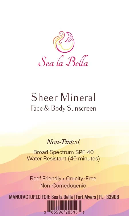 Sheer Mineral Face And Body Sunscreen Non Tinted 포장