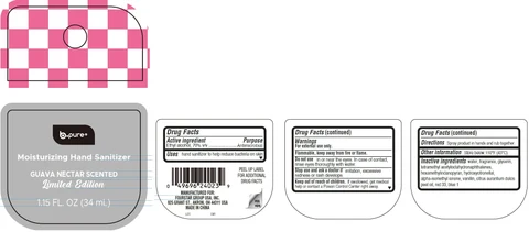 B-Pure Moisturizing Hand Sanitizer Guava Nectar Scented Limited Edition 포장