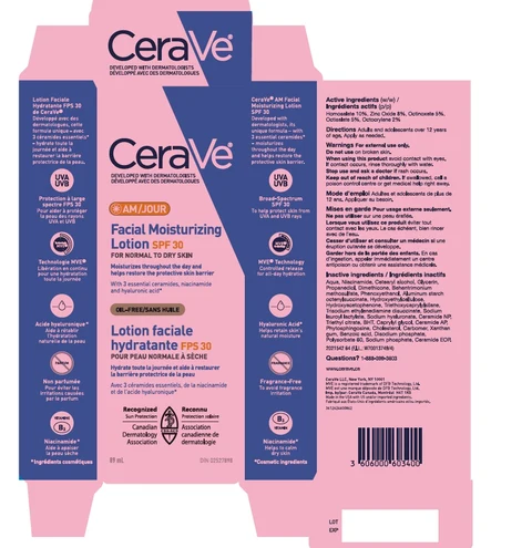 CeraVe Facial Moisturizing with Sunscreen Broad Spectrum SPF 30 For Normal To Dry Skin 포장