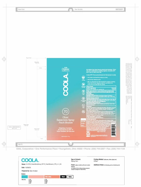 COOLA Classic Body SPF 70 Peach Blossom packaging