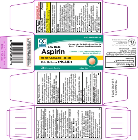 Low Dose Aspirin packaging