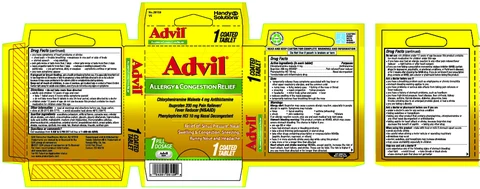 Advil Allergy and Congestion Relief 포장