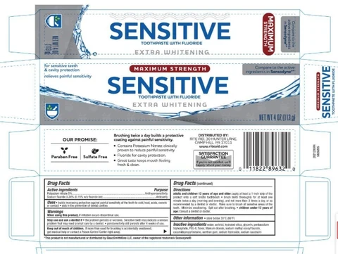 Rite AidExtra Whitening packaging