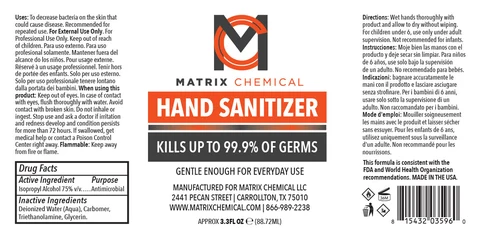 Hand Sanitizer packaging