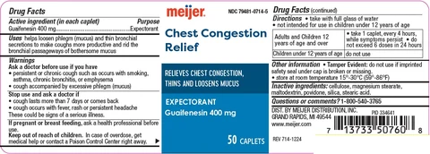 Chest Congestion Relief packaging