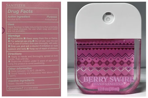 Berry Swirl Hand Sanitizer 포장
