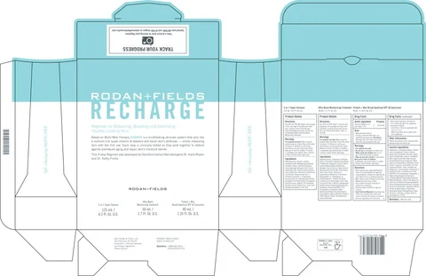 RECHARGE Regimen for Balancing, Boosting and Defending Healthy-Looking skin 포장
