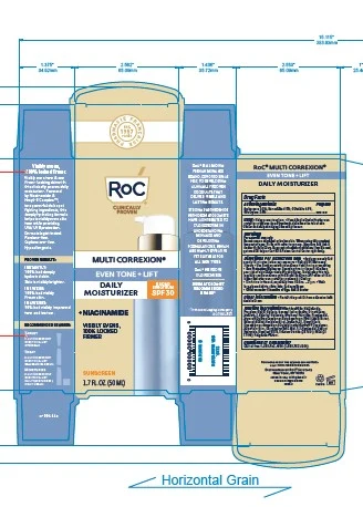 ROC MULTI CORREXION EVEN TONE LIFT DAILY MOISTURIZER SPF30 포장