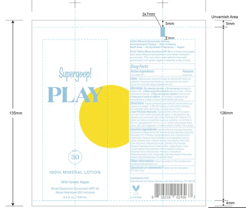 100% Mineral Broad Spectrum Sunscreen SPF 30 포장