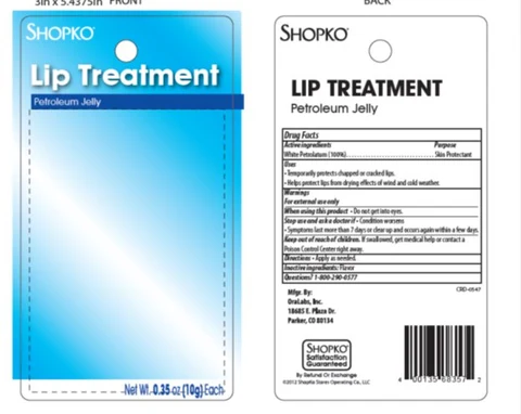 Shopko Lip Treatment 포장