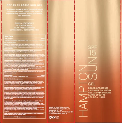 Hampton Sun SPF 15 Sunscreen packaging