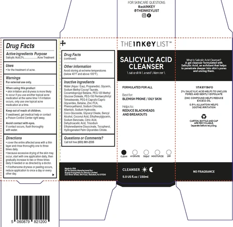 The INKEY List Salicylic Acid Cleanser packaging