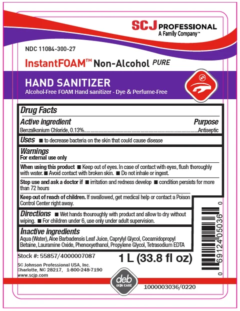 Instant Foam Non-alcohol PURE Hand Sanitizer packaging