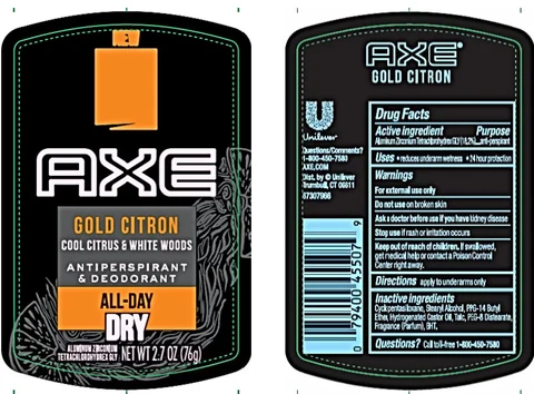 AxeBlack Antiperspirant and Deodorant 포장