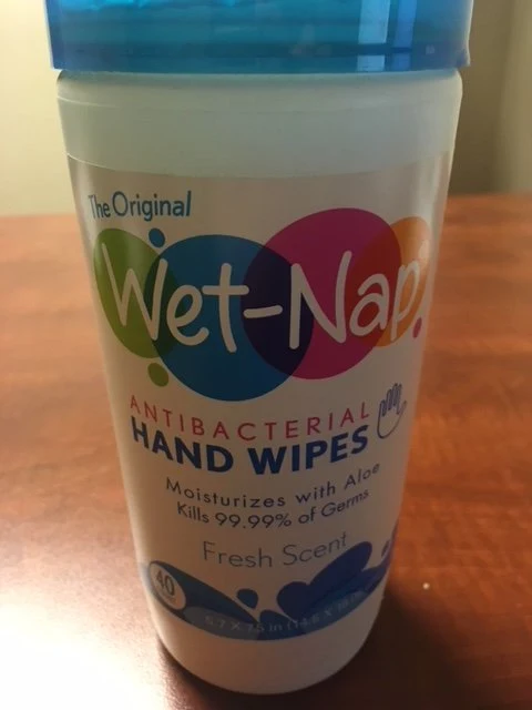 Wet Naps Antibacterial Hand Wipes packaging