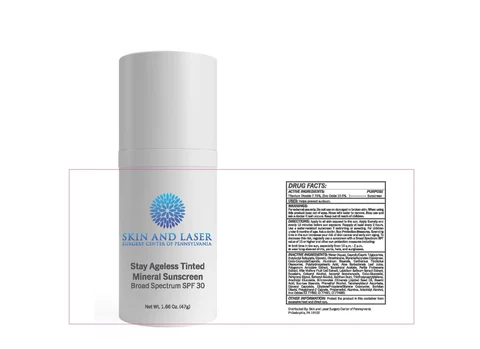 Stay Ageless Tinted Mineral Sunscreen Broad Spectrum SPF 30 packaging