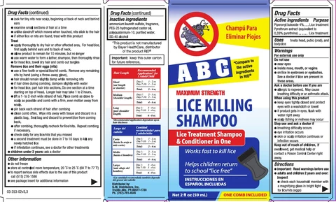 ABC Lice Killing 포장
